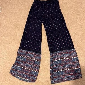 Dark blue patterned pants